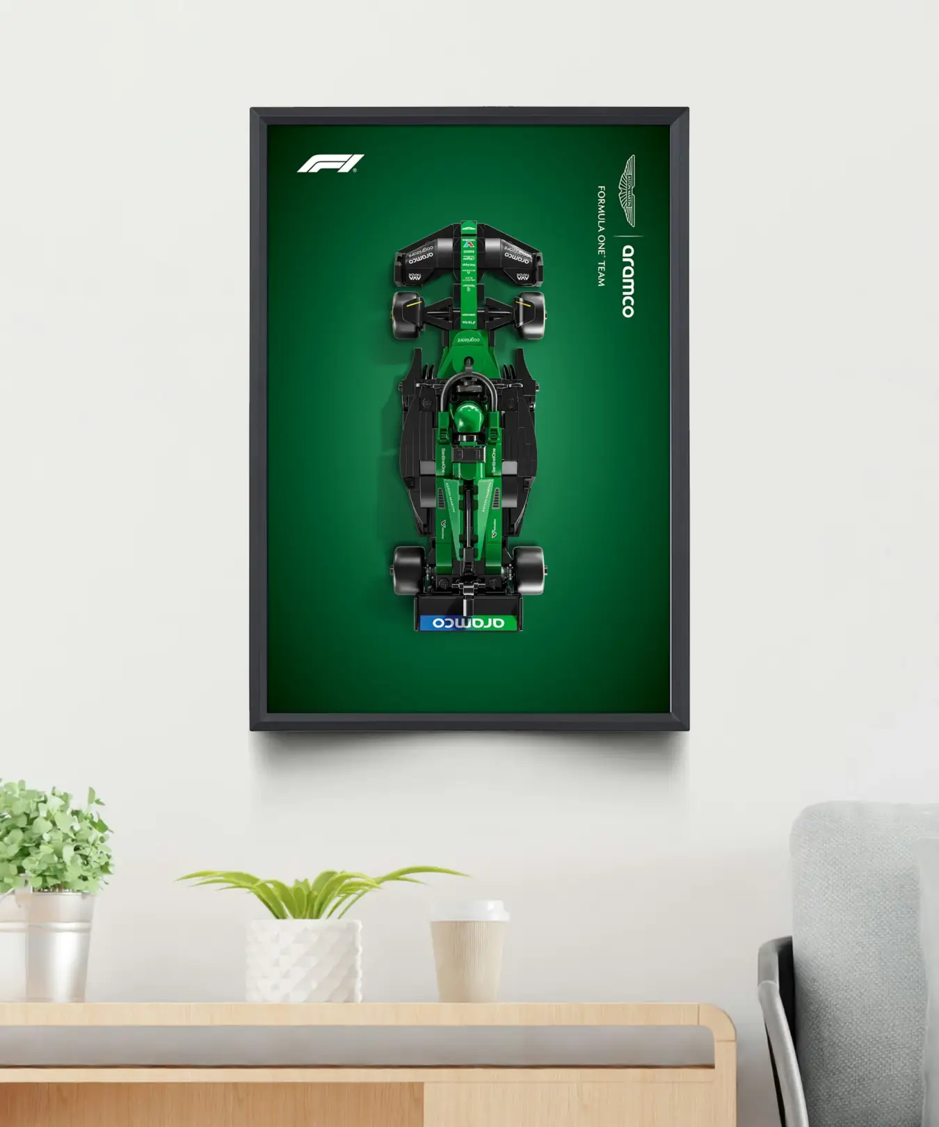21x30 cm (A4) Wall Display Frame For LEGO® Speed Champions | Aston Martin Aramco F1® 77245
