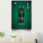 21x30 cm (A4) Wall Display Frame For LEGO® Speed Champions | KICK Sauber F1® 77247
