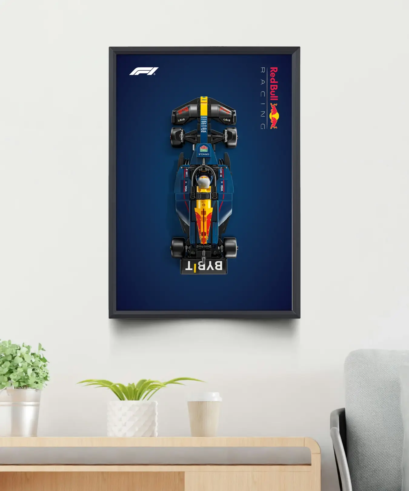 21x30 cm (A4) Wall Display Frame For LEGO® Speed Champions | Oracle Red Bull Racing F1® 77243